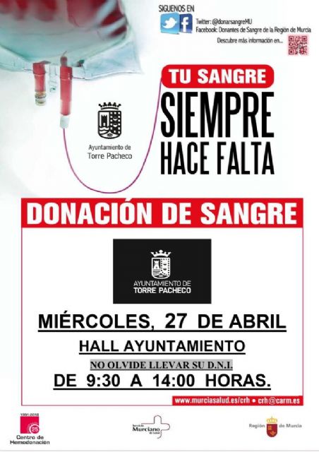 Donación de sangre. Tu sangre siempre hace falta - 1, Foto 1