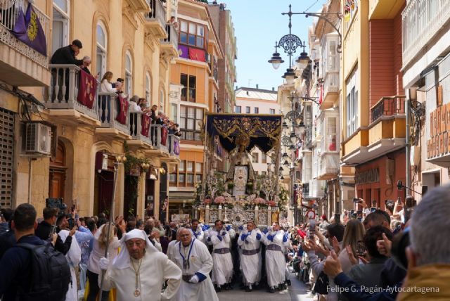 Cartagena despide una Semana Santa multitudinaria con la Procesión del Resucitado - 1, Foto 1