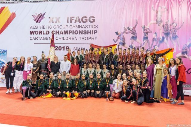 Cartagena lució a nivel mundial en la organización del Campeonato de Gimnasia Estética de Grupo - 1, Foto 1