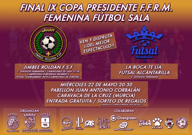 Caravaca acoge este miércoles la final femenina de fútbol sala de la IX Copa Presidente de la FFRM - 1, Foto 1