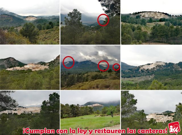 IU-Verdes exige la restauración ambiental de las canteras en montes municipales de Lorca - 1, Foto 1