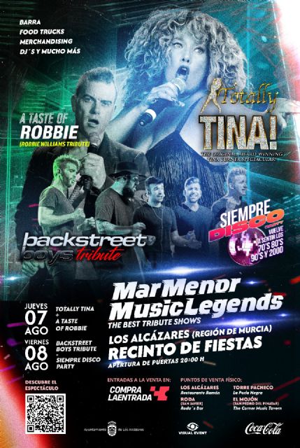 Tributos a Tina Turner, Robbie Williams y Backstreet Boys en el festival ‘Mar Menor Music Legends’ - 2, Foto 2