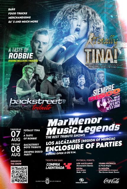 Tributos a Tina Turner, Robbie Williams y Backstreet Boys en el festival ‘Mar Menor Music Legends’ - 4, Foto 4