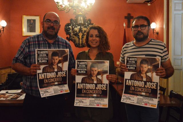 Antonio José actuará el día 15 de agosto en Blanca - 1, Foto 1