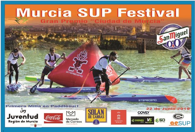 Más de 50 deportistas participarán en el festival 'Gran Premio Ciudad de Murcia' de paddle surf - 1, Foto 1