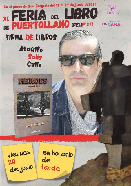 Ataúlfo Solís Calle firma ejemplares de su libro de relatos Heroes en la FELIP'37 - 4, Foto 4