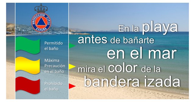 Los puestos de vigilancia de playas del Plan Copla han abierto hoy lunes con 2 banderas amarillas en Águilas y Cartagena - 1, Foto 1