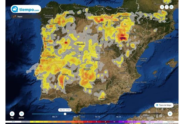 Vuelven los chubascos tormentosos, con barro y granizo, debido a una DANA - 1, Foto 1