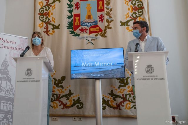 La Comunidad asume el proyecto de retirada de secos iniciado por el Ayuntamiento de Cartagena para recuperar el Mar Menor - 1, Foto 1