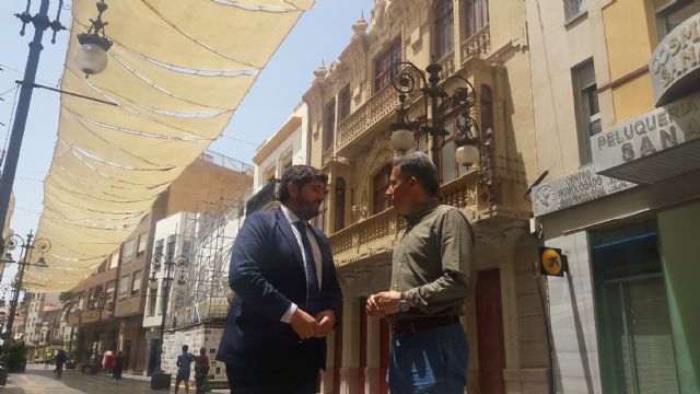 Gil Jódar y López Miras supervisan los avances en la tramitación para abrir una sede institucional del gobierno regional en el edificio de la Cámara Agraria - 1, Foto 1