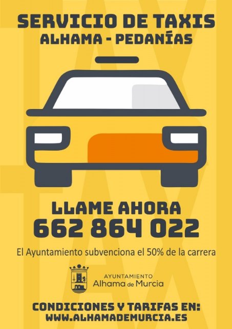 El Ayuntamiento renueva el servicio de taxis a las pedanías, subvencionando el 50% del coste, Foto 1