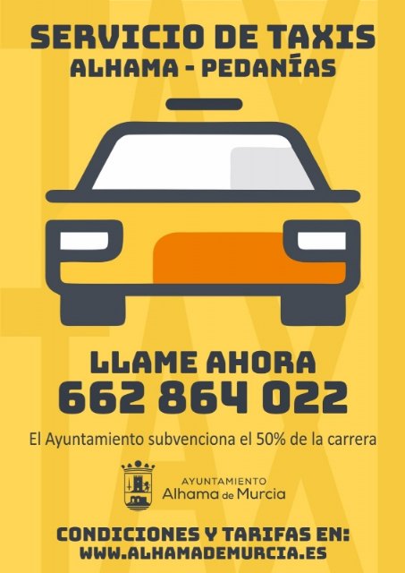 El Ayuntamiento renueva el servicio de taxis a las pedanas, subvencionando el 50% del coste, Foto 1