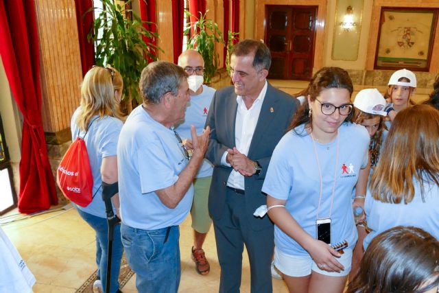 El Alcalde Serrano recibe en el Ayuntamiento de Murcia a los jóvenes participantes en las Jornadas de Formación en Hemofilia - 5, Foto 5