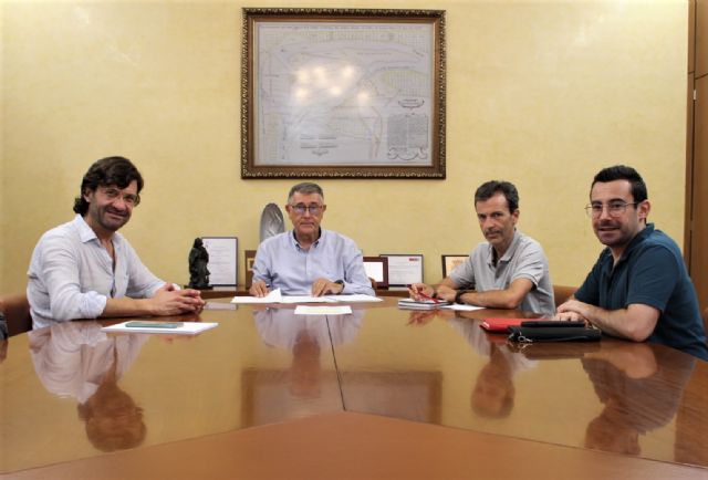El presidente de la CHS recibe al alcalde pedáneo de Algezares - 1, Foto 1