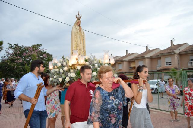La tradicional procesión de Nuestra Señora de Fátima cerró las fiestas de Los Pulpites - 1, Foto 1
