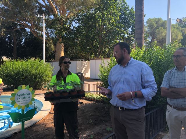 El Ayuntamiento adorna Murcia con 70.000 flores de colores para recibir la Feria de Septiembre - 2, Foto 2