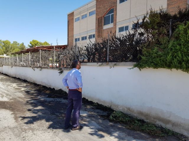 El Ayuntamiento retirará el seto del colegio Antonio Delgado Dorrego de Sangonera la Verde - 2, Foto 2
