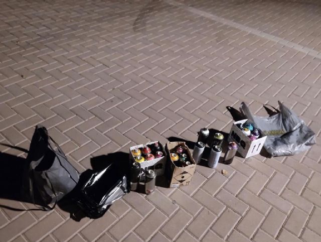 La Policía Local de Lorca detiene a un joven por realizar grafitis en un tren de cercanías de la estación de Sutullena - 3, Foto 3