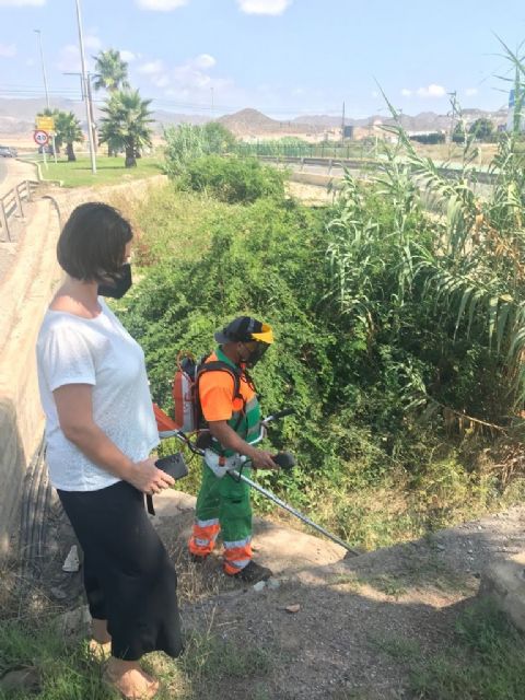 Hoy ha dado comienzo la limpieza de todos los cauces urbanos de las ramblas y de los imbornales del municipio - 3, Foto 3