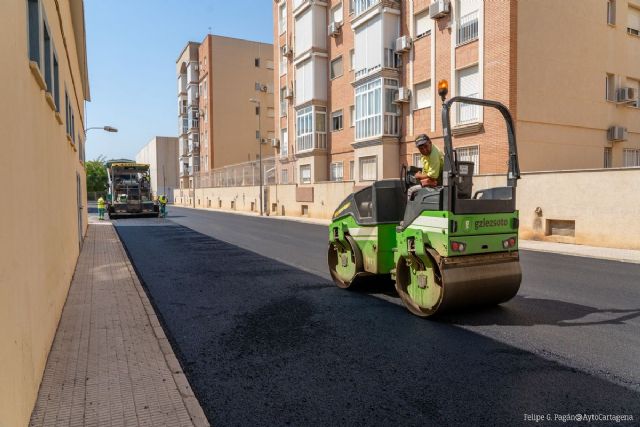 Cinco nuevas calles se asfaltarán este mes de agosto dentro de Plan de Asfalto de Cartagena - 1, Foto 1