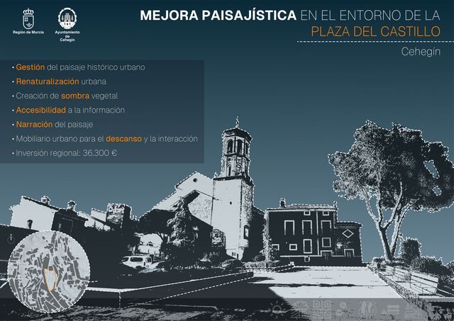 El Gobierno regional financia con 82.280 euros la mejora paisajística de dos enclaves urbanos e históricos en Caravaca de la Cruz y Cehegín - 1, Foto 1