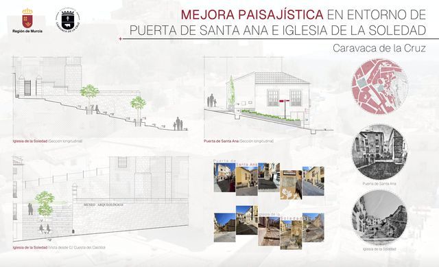El Gobierno regional financia con 82.280 euros la mejora paisajística de dos enclaves urbanos e históricos en Caravaca de la Cruz y Cehegín - 2, Foto 2