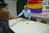 Pedro Marset, candidato a las elecciones europeas por IU, protagonizó en la sede del partido en Totana un acto de precampaña electoral - 3