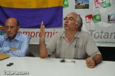 Pedro Marset, candidato a las elecciones europeas por IU, protagonizó en la sede del partido en Totana un acto de precampaña electoral - 12
