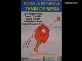 La Escuela Deportiva de Tenis de Mesa, que comenzará  sus clases el próximo viernes 2 de octubre, será gestionada por el Club de Tenis de Mesa - 5