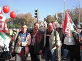 Más de un centenar de trabajadores totaneros asistieron hoy en Madrid a la manifestación, convocada por CC.OO. y UGT - 5