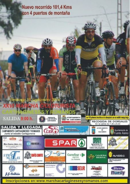 La XXVI Marcha Cicloturista de Carthagineses y Romanos recorrerá cuatro puertos de montaña de Cartagena y Mazarrón - 3, Foto 3