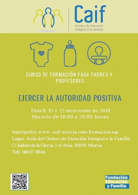 El CAIF organiza un curso de parentalidad positiva en Murcia - 1, Foto 1