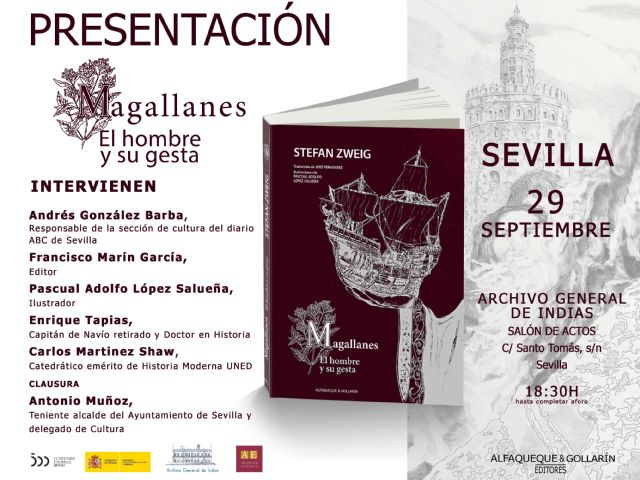Magallanes vuelve a Sevilla de la mano de Alfaqueque & Gollarín con una edición ilustrada del clásico de Stefan Zweig - 1, Foto 1