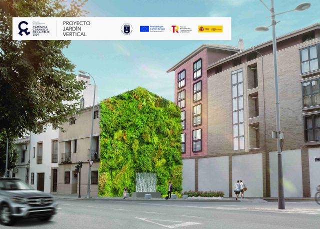 El Ayuntamiento de Caravaca creará una zona verde en el entorno del Templete con el primer jardín vertical del municipio - 2, Foto 2