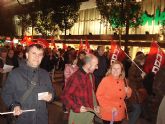 Delegados sindicales, políticos de IU y vecinos de Totana, asisten en Murcia a la manifestación convocada para defender las pensiones y los derechos sociales de los trabajadores - 5