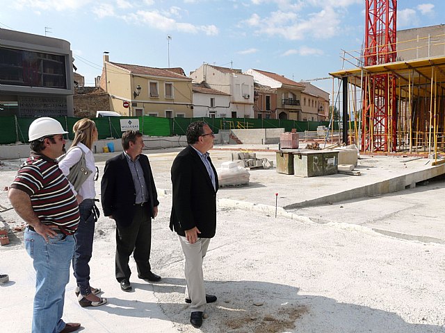 Las obras de construcción del Enclave de la Muralla de Molina de Segura