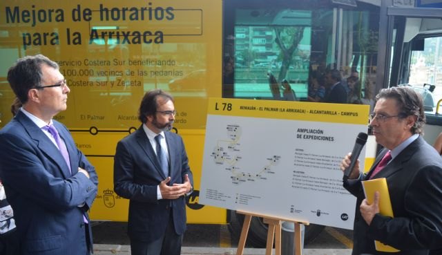 Los nuevos servicios de autobús mejoran las comunicaciones de las pedanías de la Costera Sur de Murcia con La Arrixaca y las universidades - 1, Foto 1