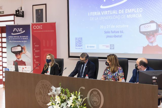 Inaugurada la I Feria Virtual de Empleo de la Universidad de Murcia - 1, Foto 1