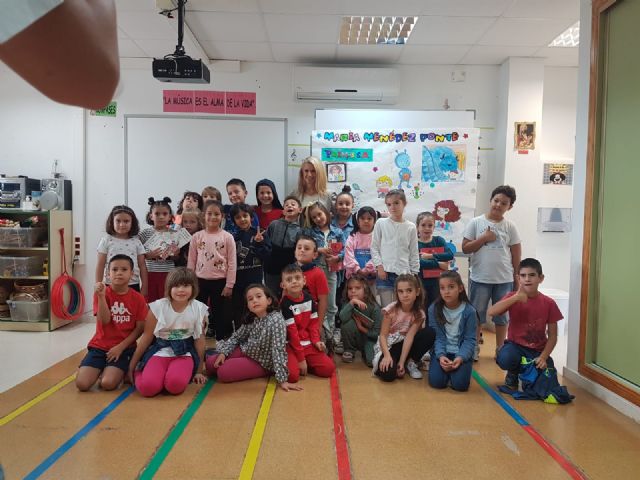 Más de 550 escolares de todos los centros educativos de Blanca participan en los actos por el Día de la Escritura - 1, Foto 1