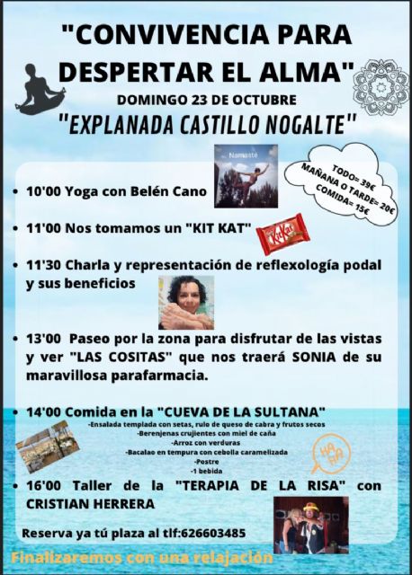 Puerto Lumbreras acogerá una convivencia centrada en el yoga y en el cuidado personal este domingo - 1, Foto 1