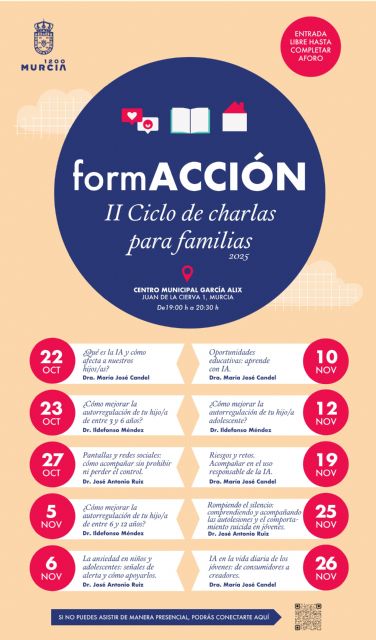 Educación pone en marcha el II Ciclo de Charlas para Familias centrado en temas de actualidad como IA y ansiedad en los adolescentes - 3, Foto 3