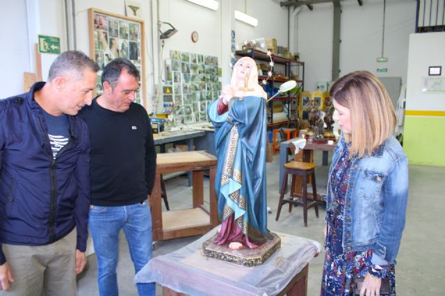 La Virgen de los Dolores de Jarales vuelve a su ermita de Los Morotes tras pasar por el Taller de Restauración Municipal - 3, Foto 3