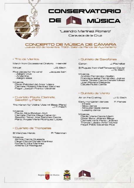 El Conservatorio de Caravaca celebra Santa Cecilia con un ciclo de conciertos - 3, Foto 3