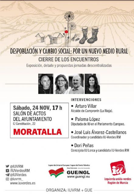 IURM-Verdes cierra sus jornadas sobre despoblación y cambio social en zonas rurales con un debate político - 1, Foto 1