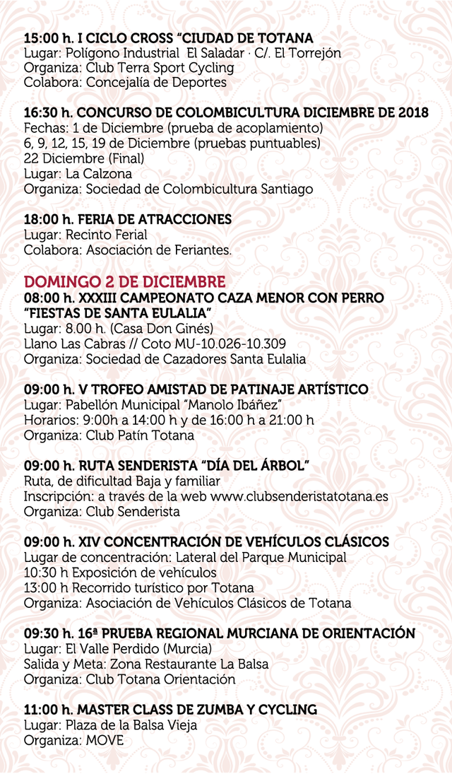 The program of the patron saint festivities of Santa Eulalia'2018, Foto 3