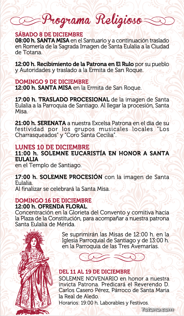 The program of the patron saint festivities of Santa Eulalia'2018, Foto 9