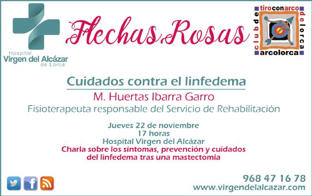 El Hospital Virgen del Alcázar organiza la charla “Cuidados contra el linfedema” dentro del proyecto “Flechas Rosas” - 1, Foto 1