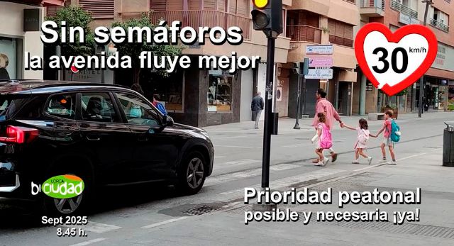 LorcaBiciudad hace balance de semáforos intermitentes en la avenida tras 80 días - 1, Foto 1