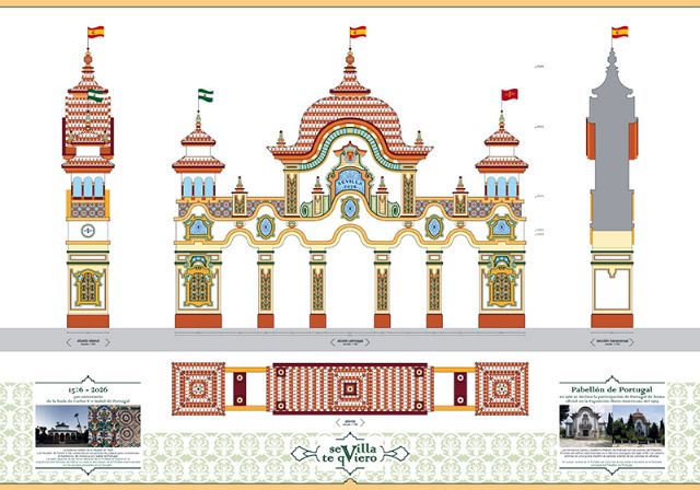 La Portada de la Feria de Sevilla 2026 recreará el Pabellón de Portugal, joya neobarroca de la Expo del 29 - 1, Foto 1