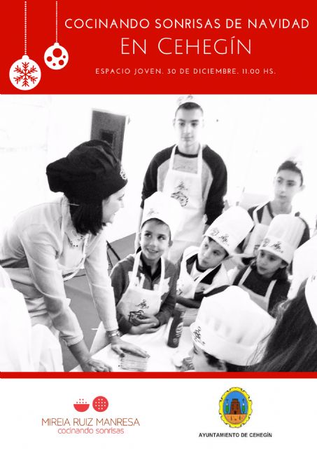 El taller Cocinando sonrisas en Cehegín se celebrará por primera vez el próximo 30 de diciembre - 1, Foto 1